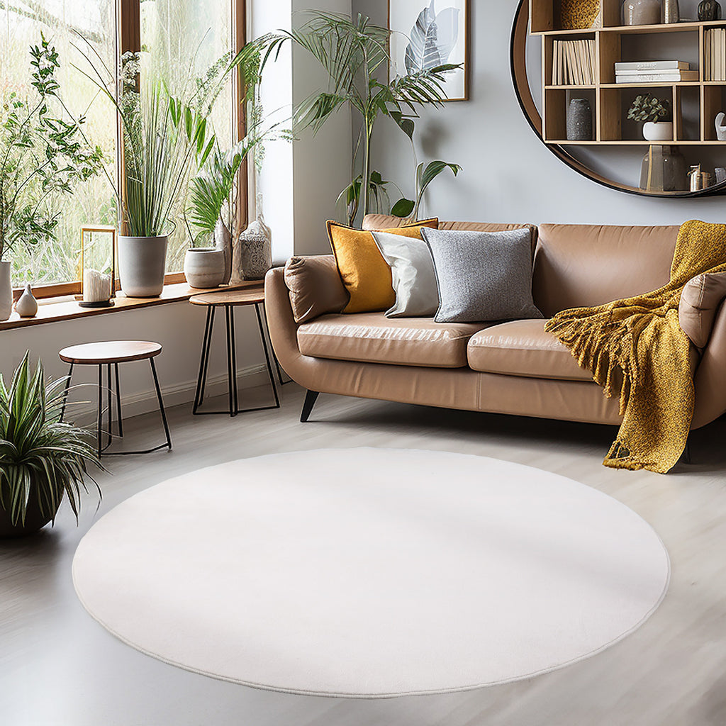 Sky 5400 Cream Kurzflor Teppich
