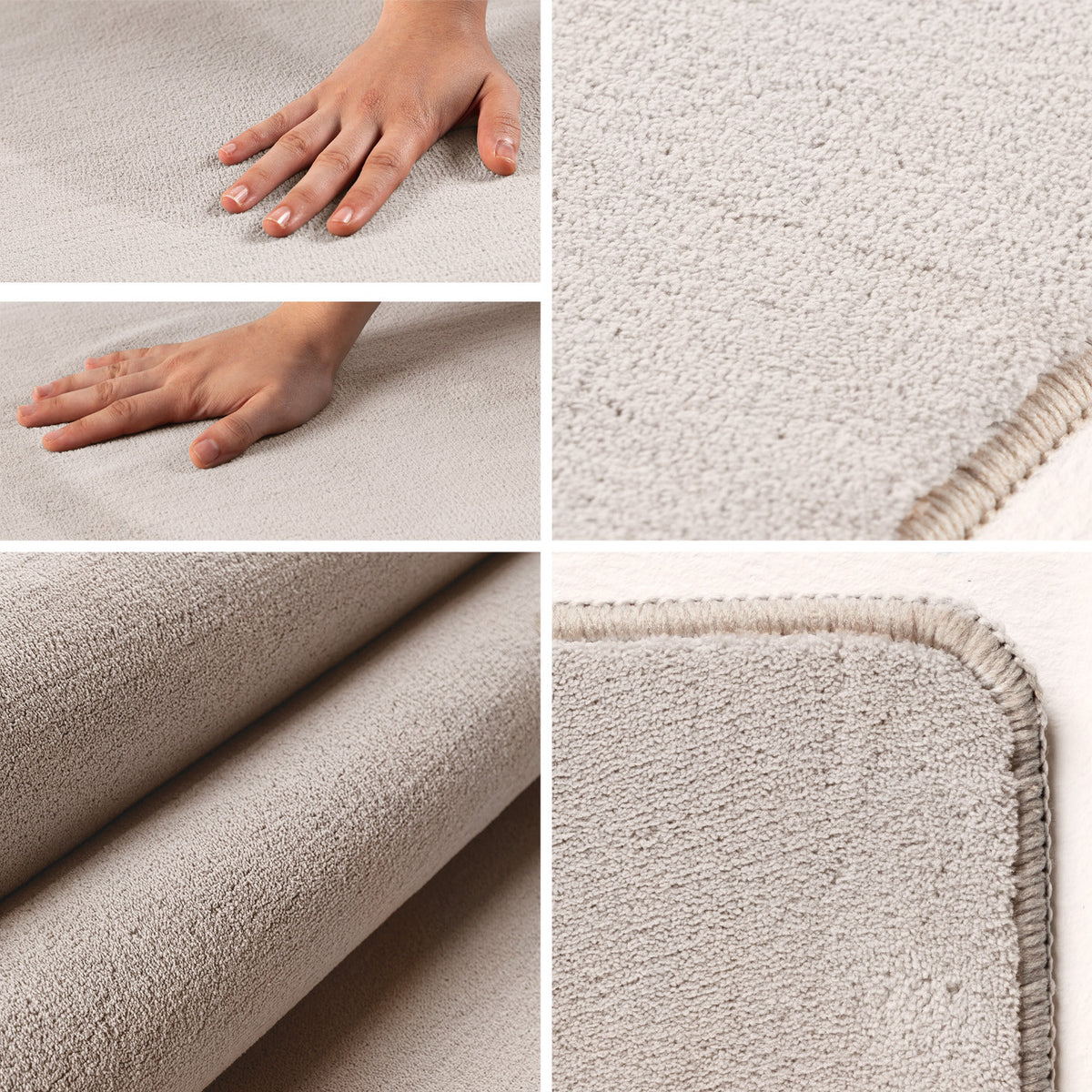 Sky 5400 Cream Kurzflor Teppich