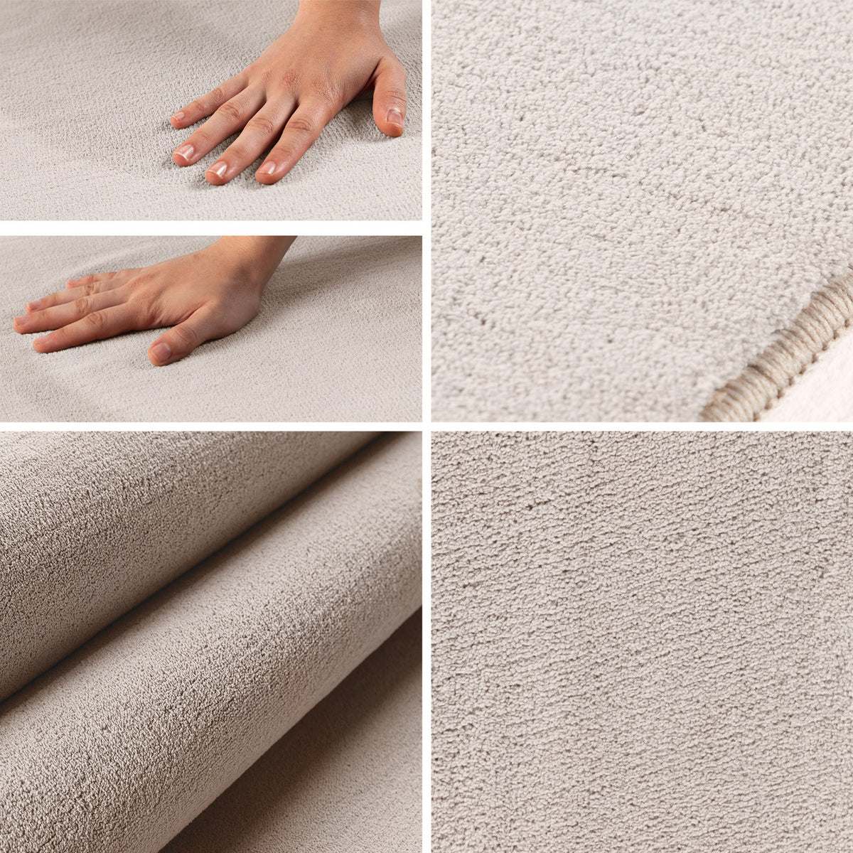Sky 5400 Cream Kurzflor Teppich