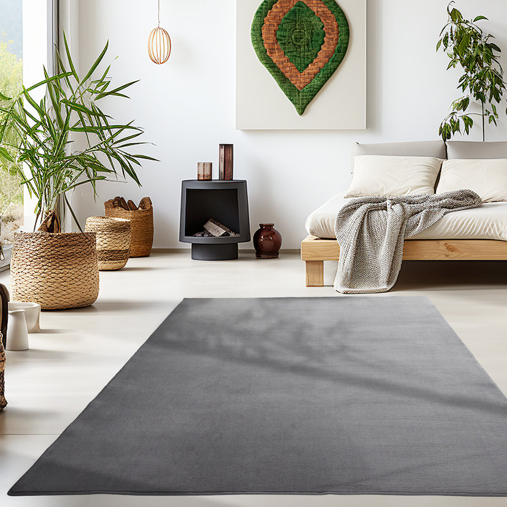 Sky 5400 Grey Kurzflor Teppich