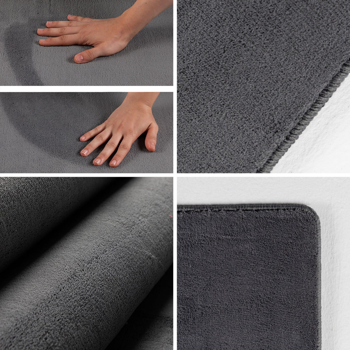 Sky 5400 Grey Kurzflor Teppich