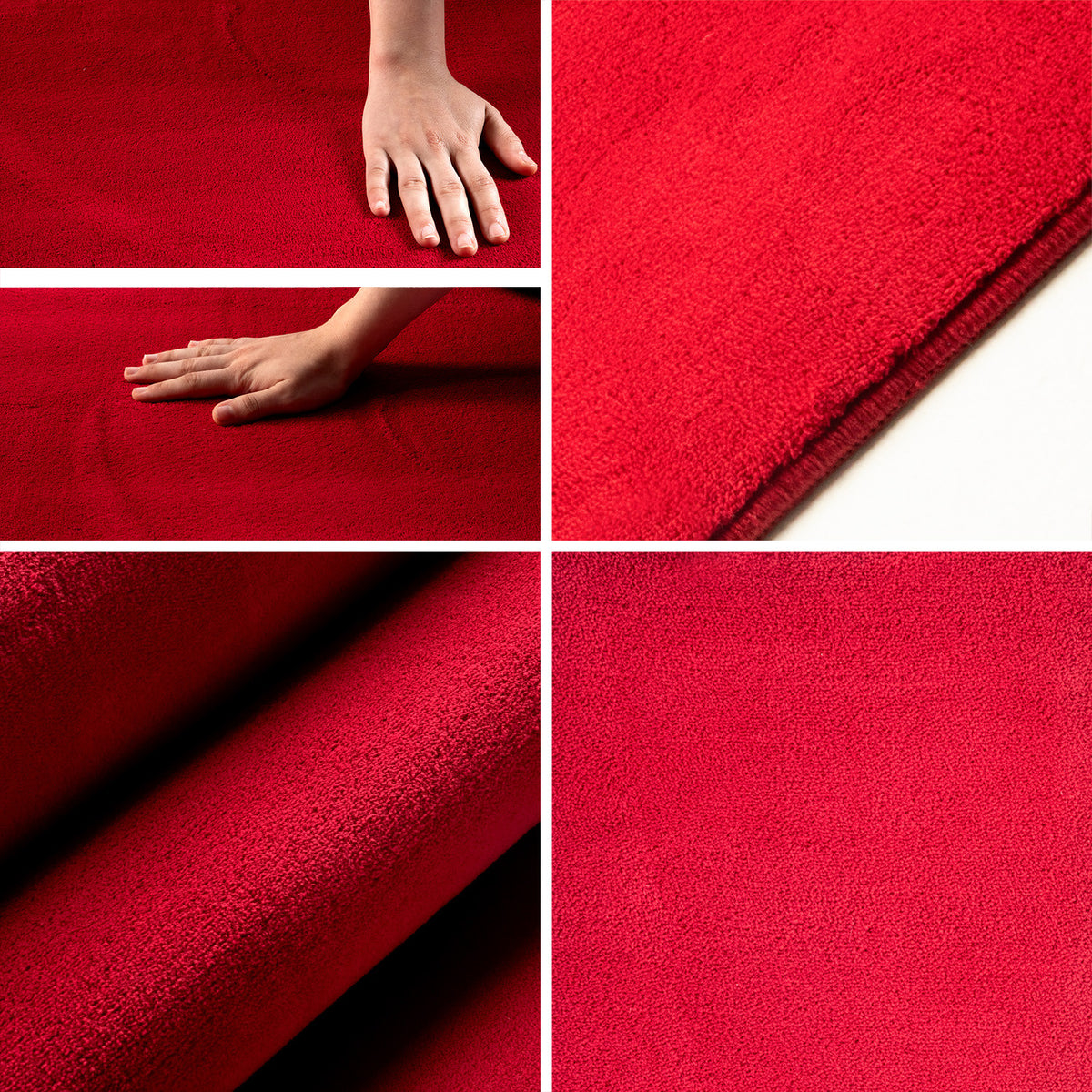 Sky 5400 Red Kurzflor Teppich