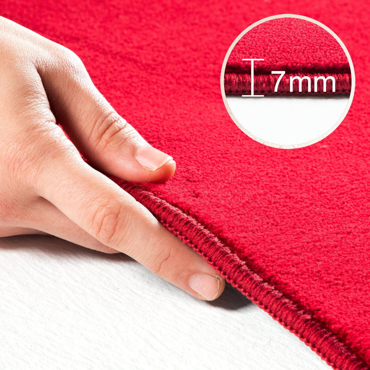 Sky 5400 Red Kurzflor Teppich