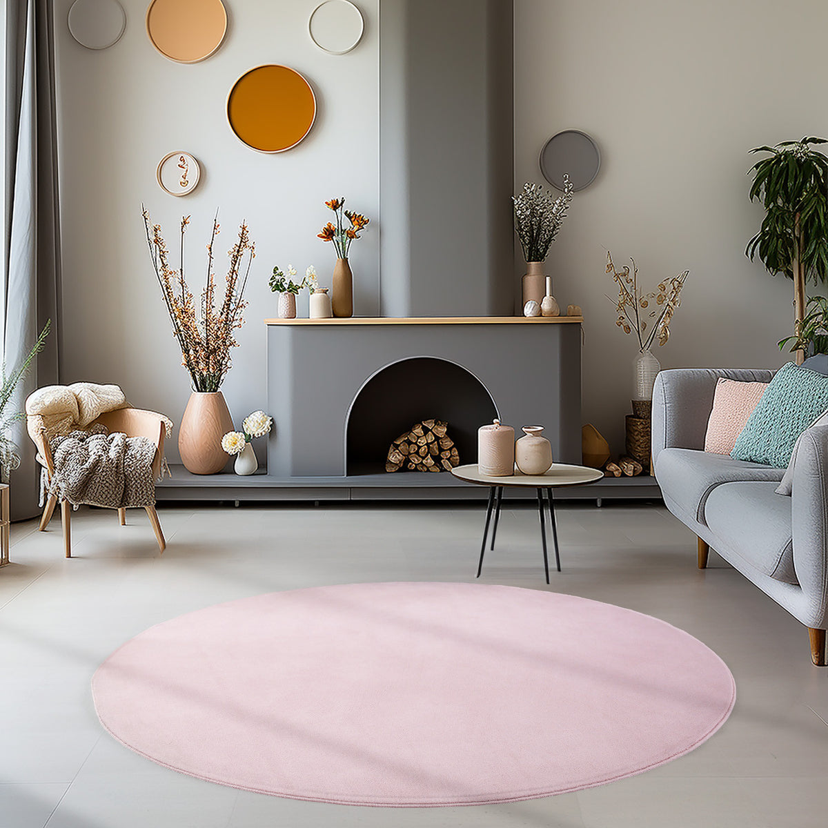 Sky 5400 Rose Kurzflor Teppich
