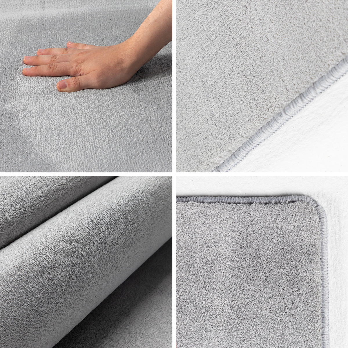 Sky 5400 Silver Kurzflor Teppich