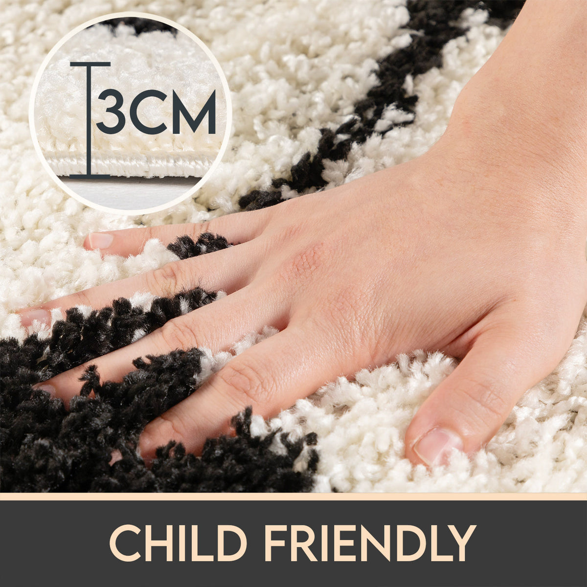 Fun 6001 Black Kinder Teppich