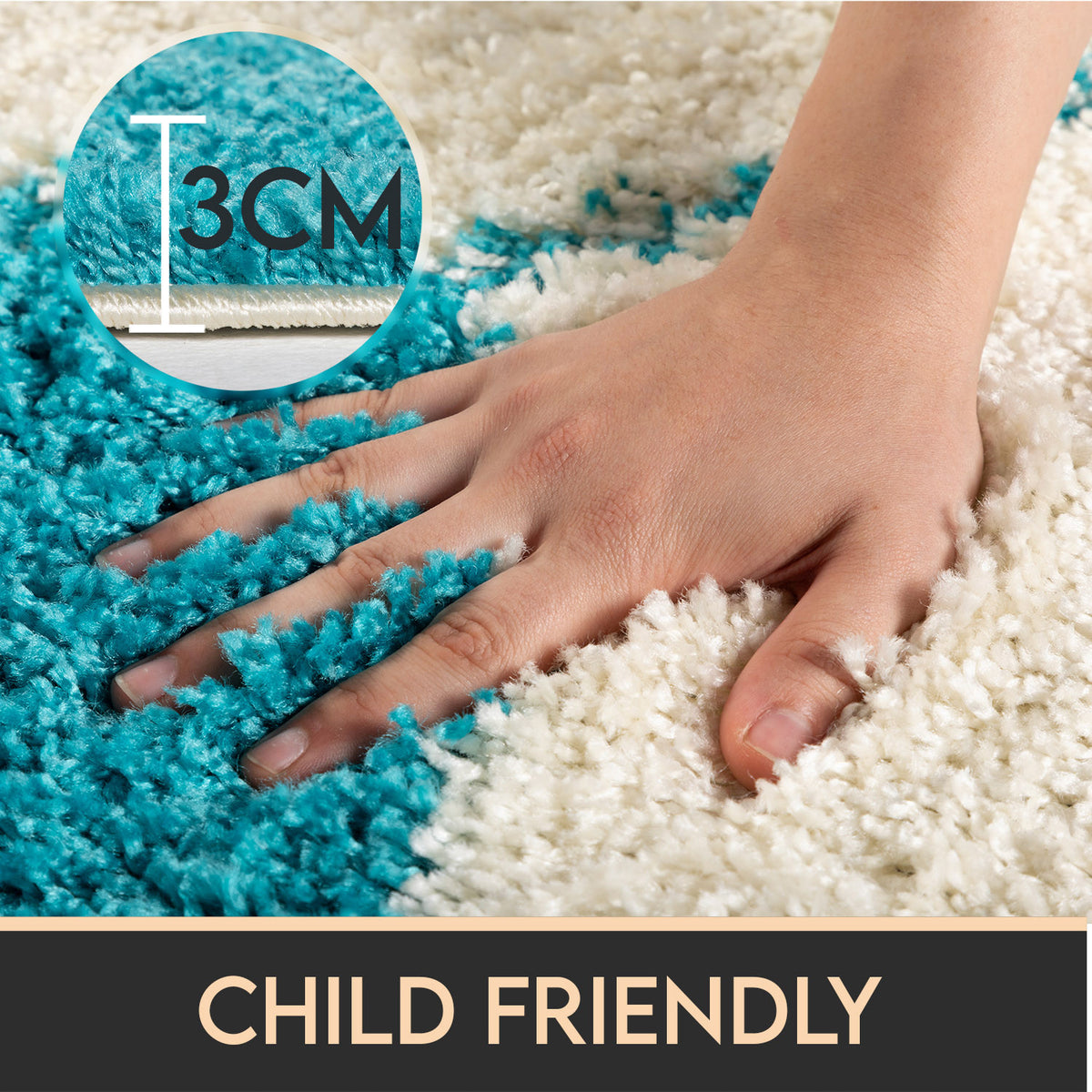 Fun 6001 Turkis Kinder Teppich
