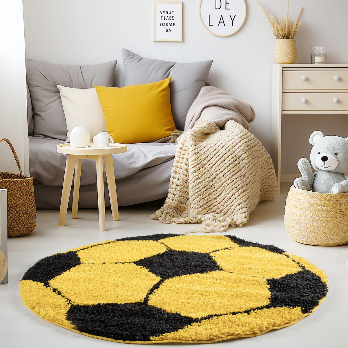 Fun 6001 Yellow Kinder Teppich