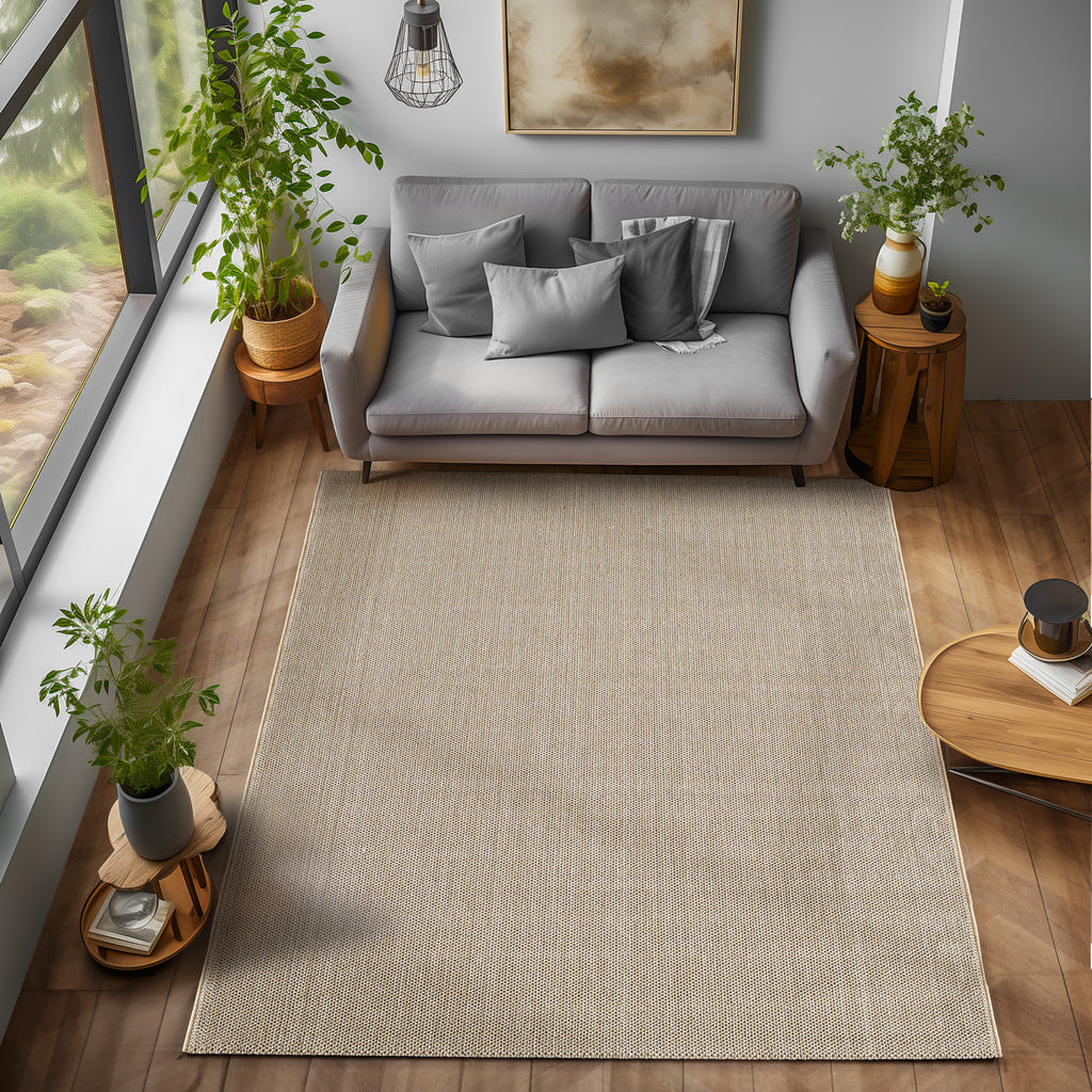 Loom 4300 Beige Kurzflor Teppich
