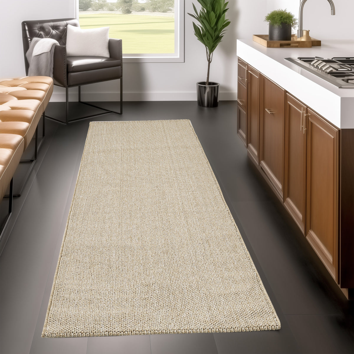 Loom 4300 Beige Kurzflor Teppich