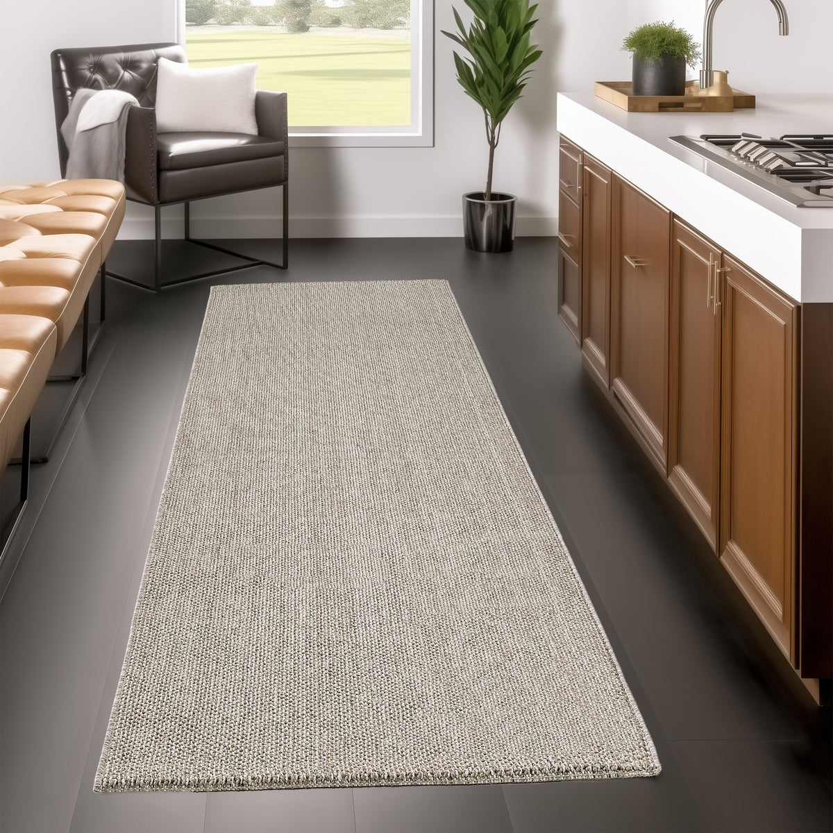 Loom 4300 Brown Kurzflor Teppich