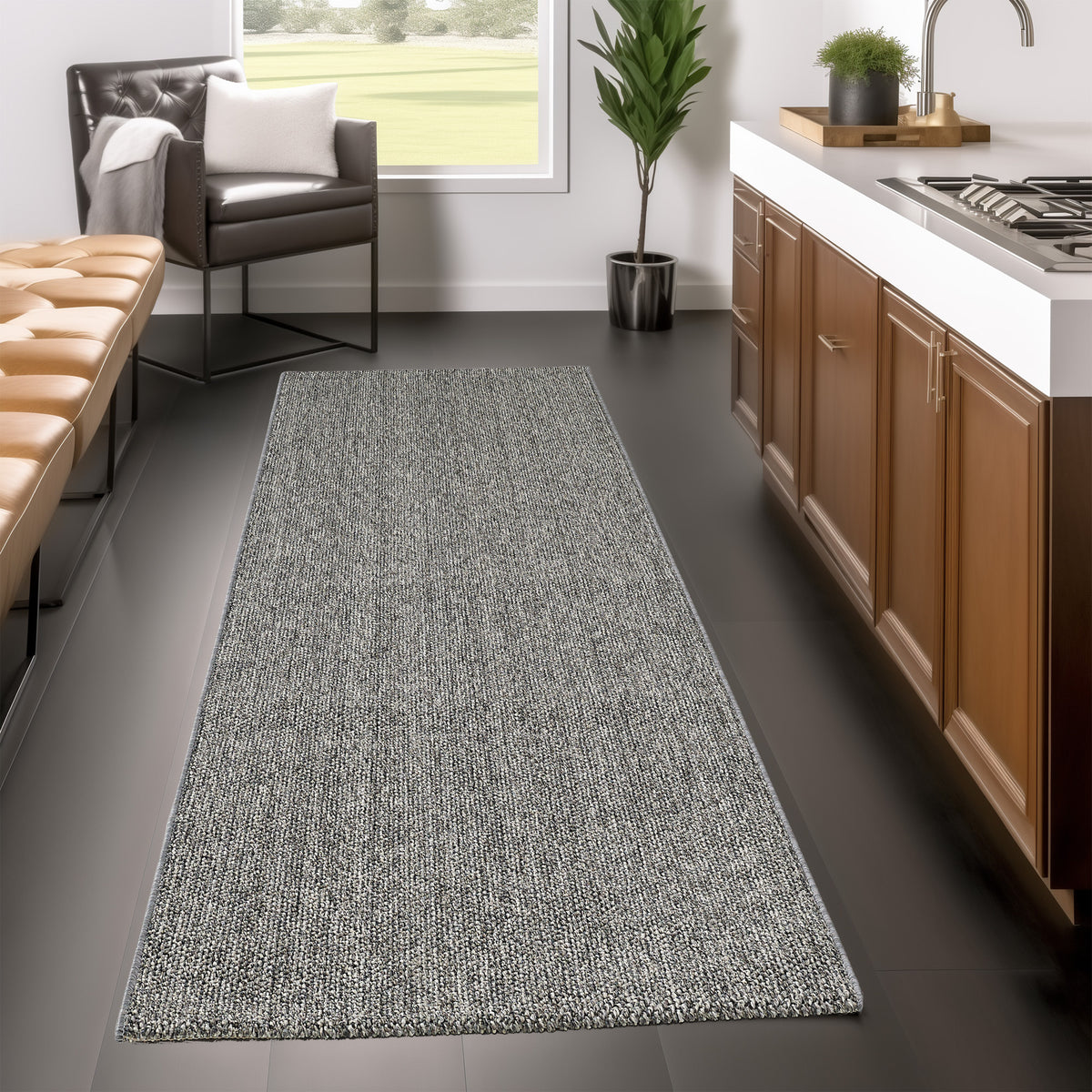 Loom 4300 Grey Kurzflor Teppich
