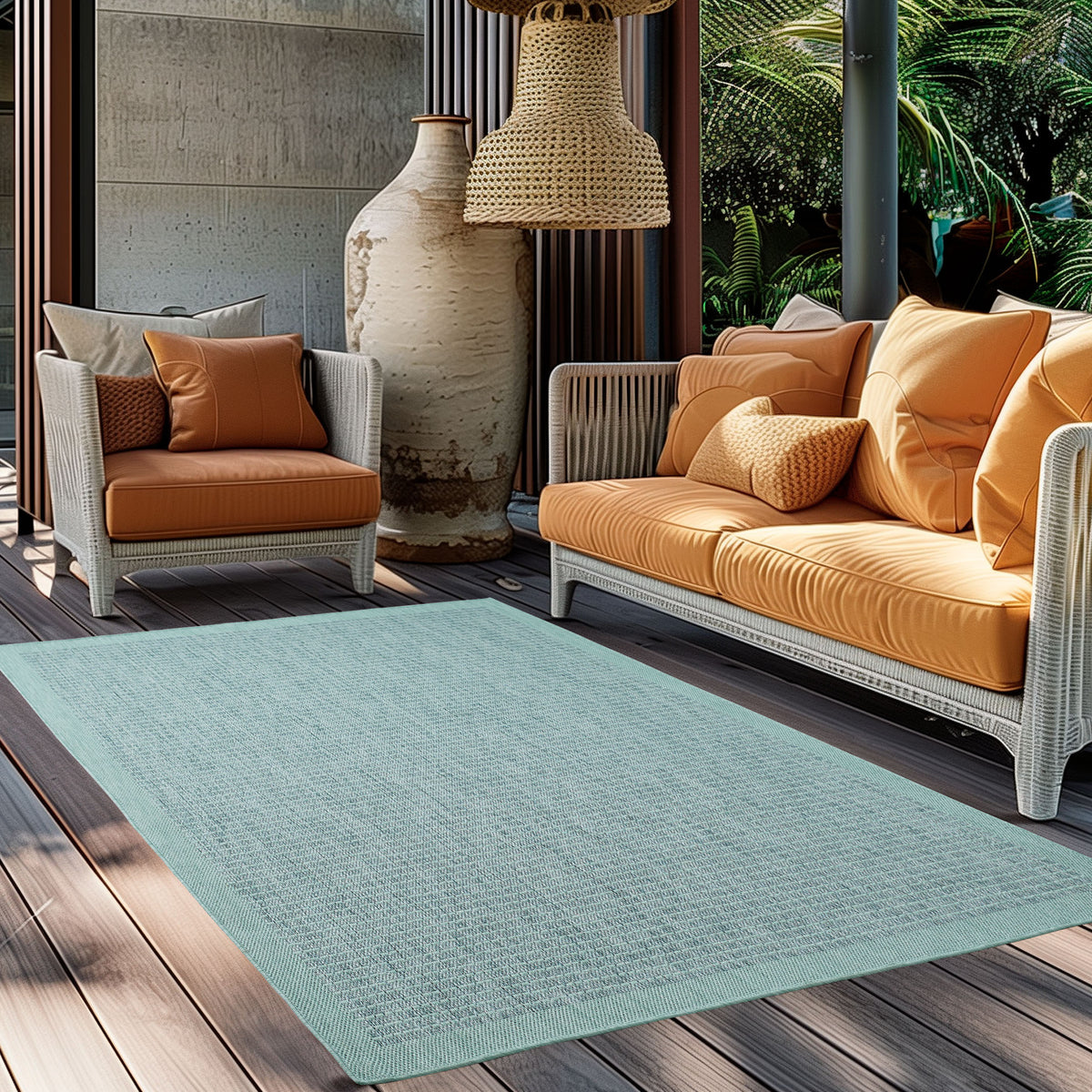 Giza 1410 Blue Outdoor Teppich