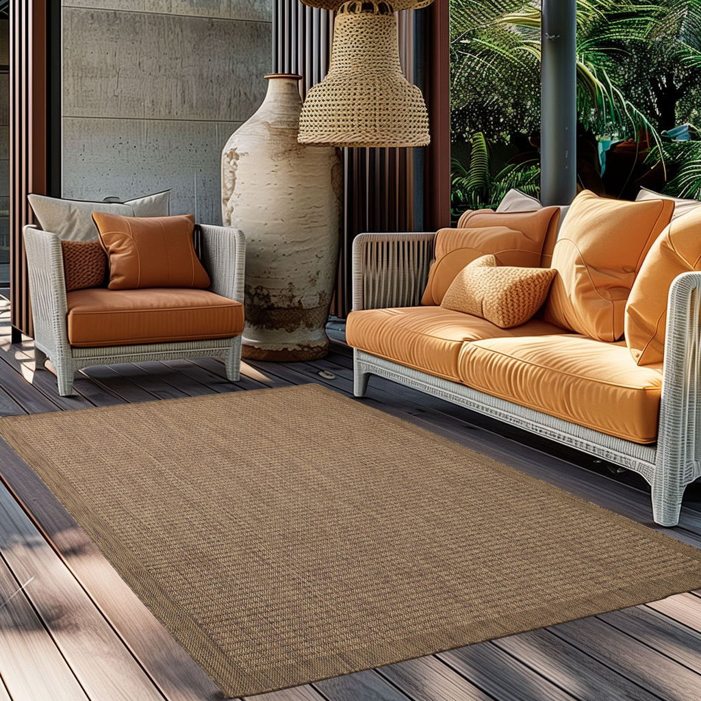Giza 1410 Brown Outdoor Teppich