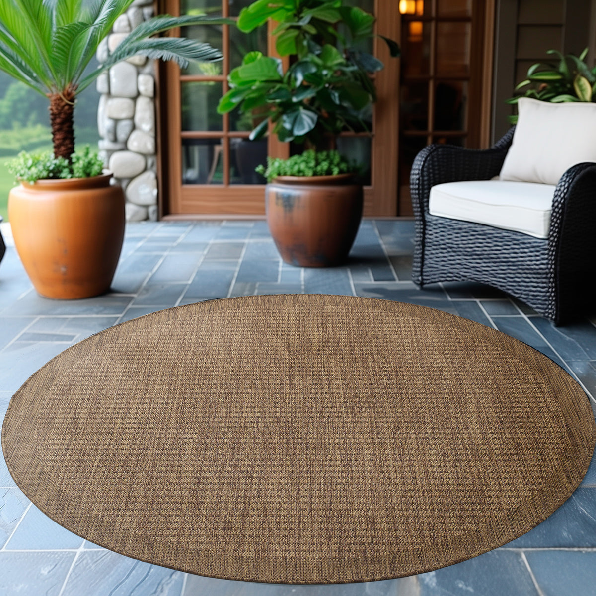 Giza 1410 Brown Outdoor Teppich