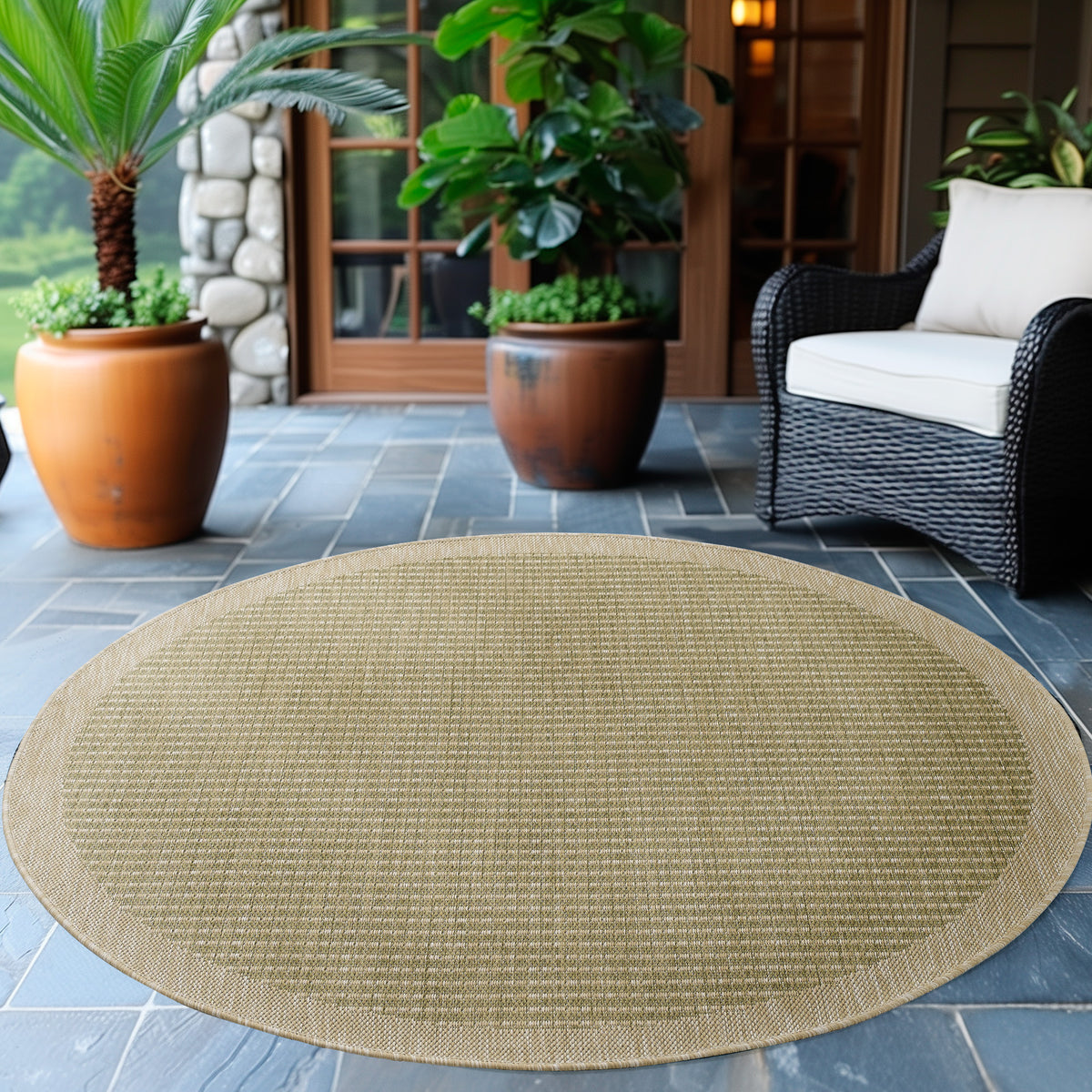 Giza 1410 Green Outdoor Teppich