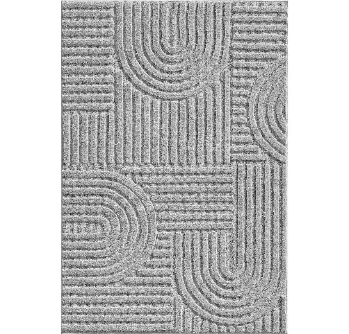 Art 1121 Silver Kurzflor Teppich