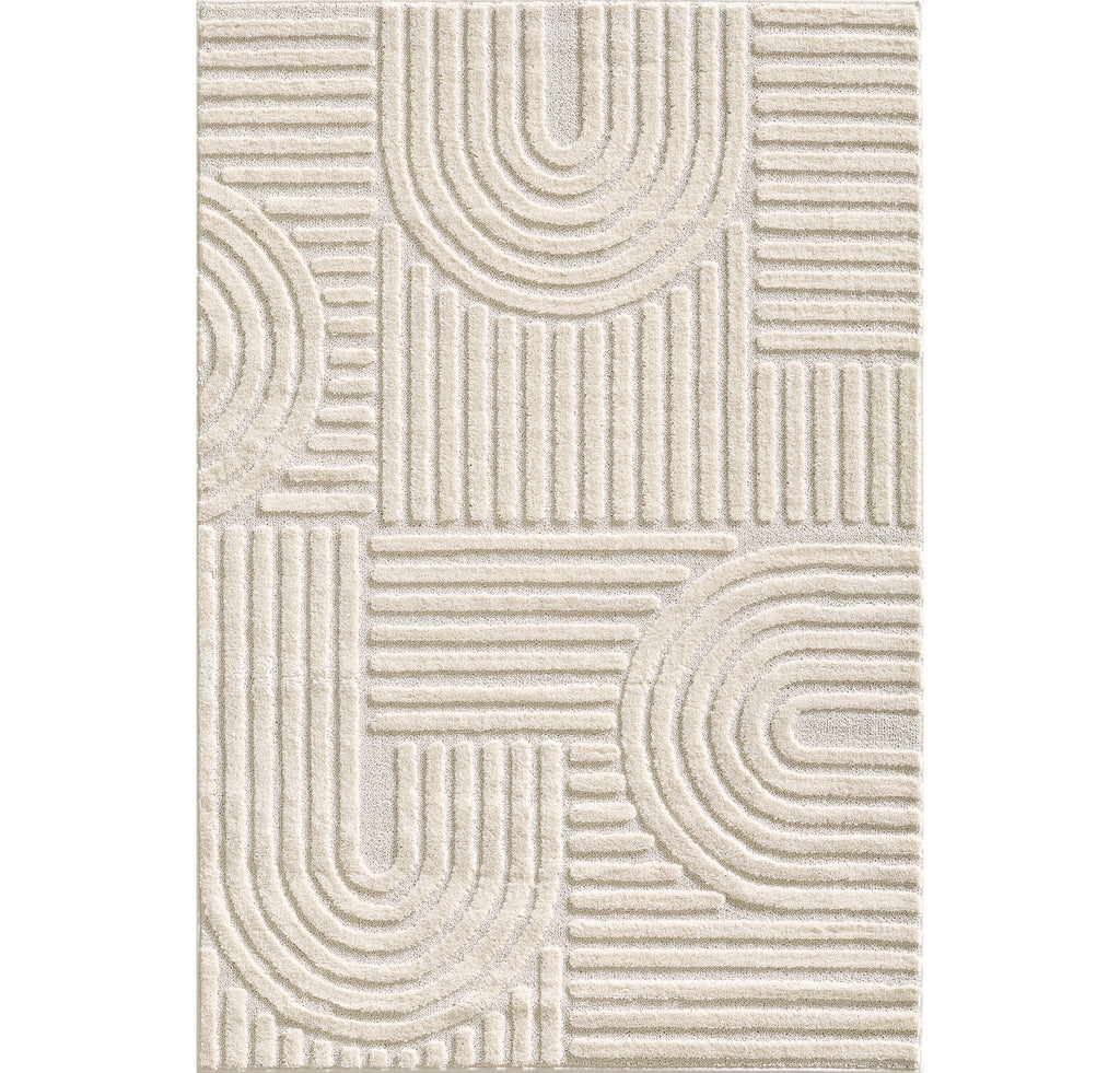 Art 1121 Cream Kurzflor Teppich
