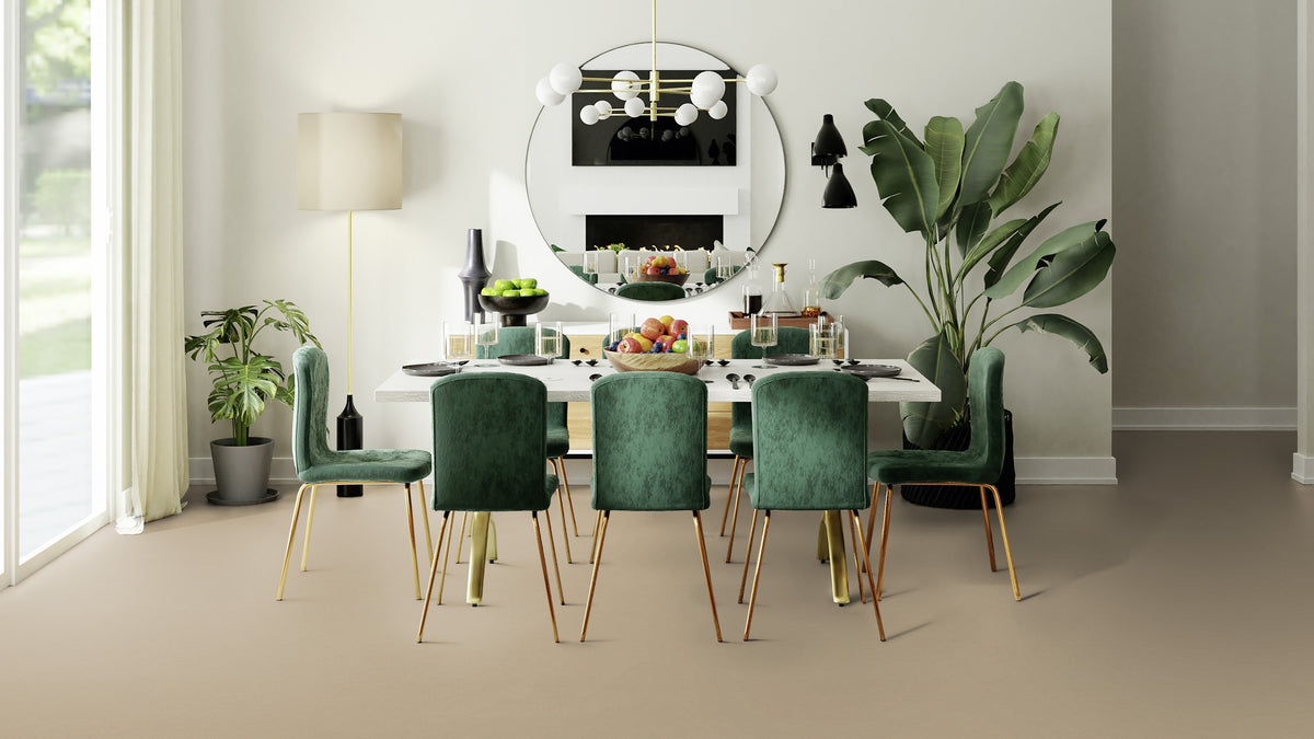 Ulvenaro Linoleumboden 200cm | Farbe: Sandbeige | Raumbild 2 (Beispielbild, Farbe kann abweichen)
