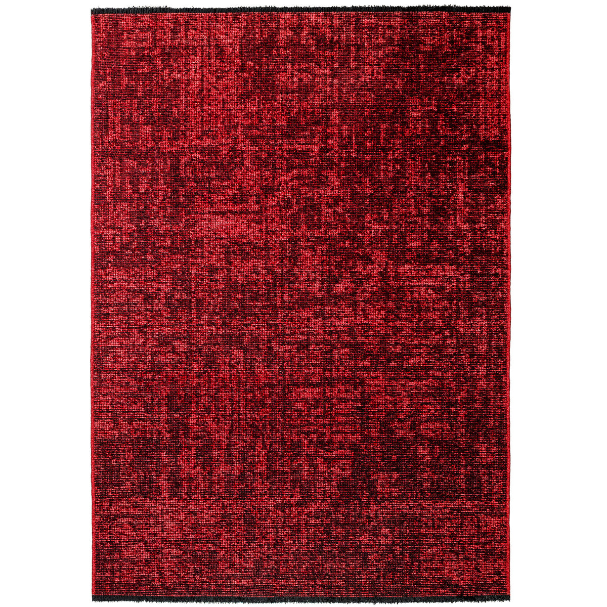 Space 1900 Red Kurzflor Teppich