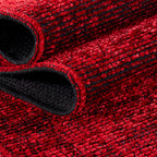 Space 1900 Red Kurzflor Teppich
