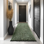 Space 1900 Green Kurzflor Teppich
