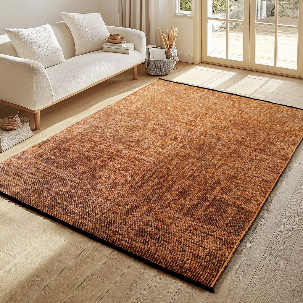 Space 1900 Copper Kurzflor Teppich