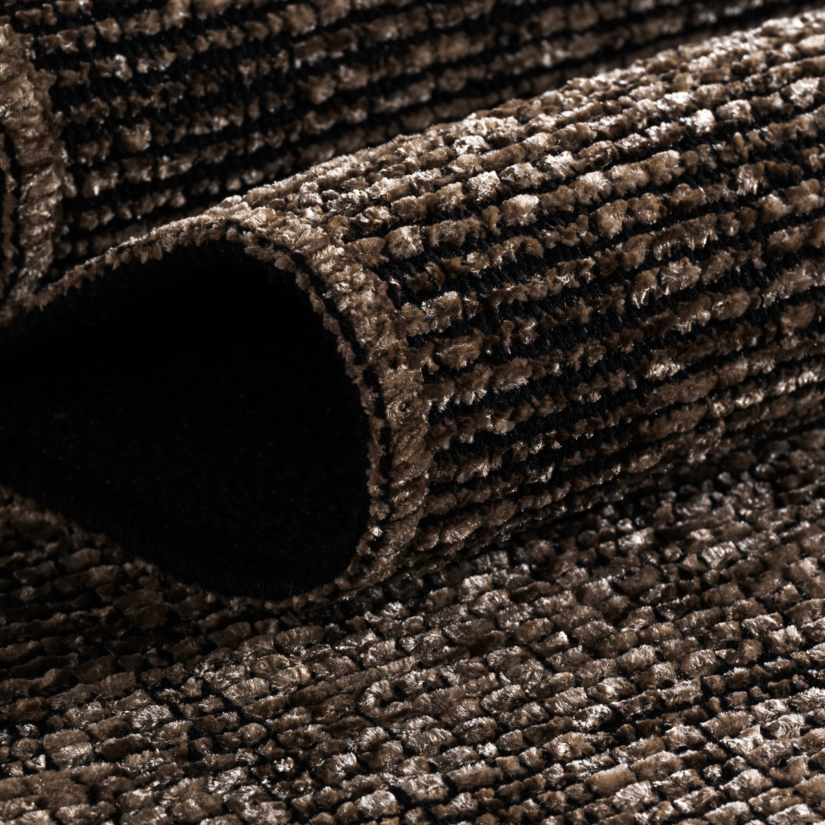 Space 1900 Brown Kurzflor Teppich