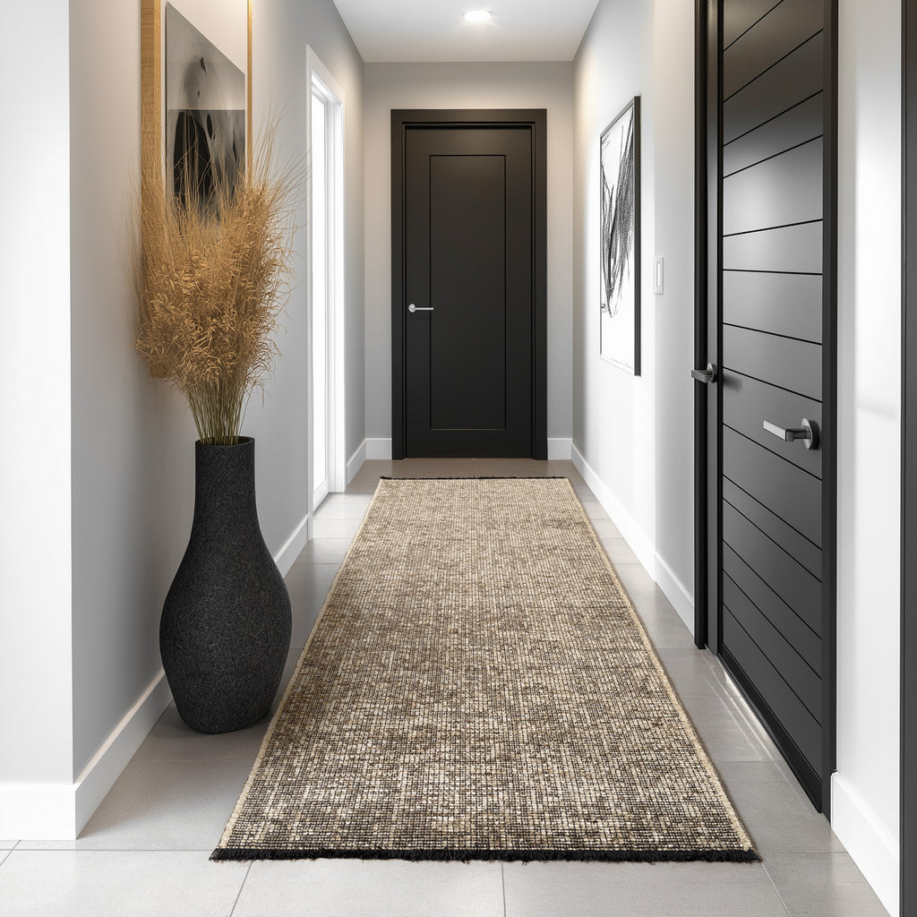 Space 1900 Beige Kurzflor Teppich