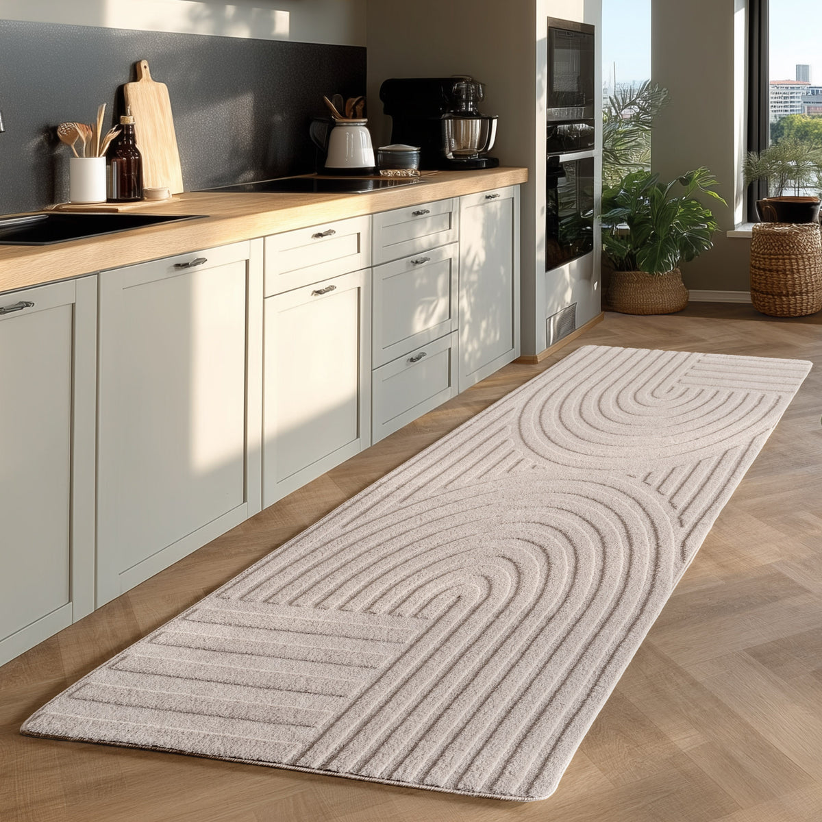 Pompei 1611 Cream Kurzflor Teppich