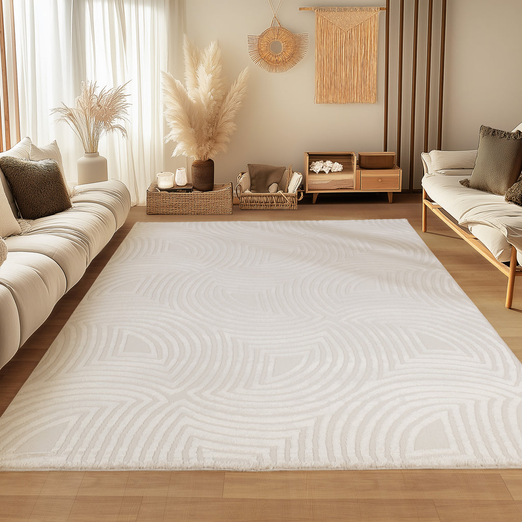 Sahara 1113 Cream Kurzflor Teppich