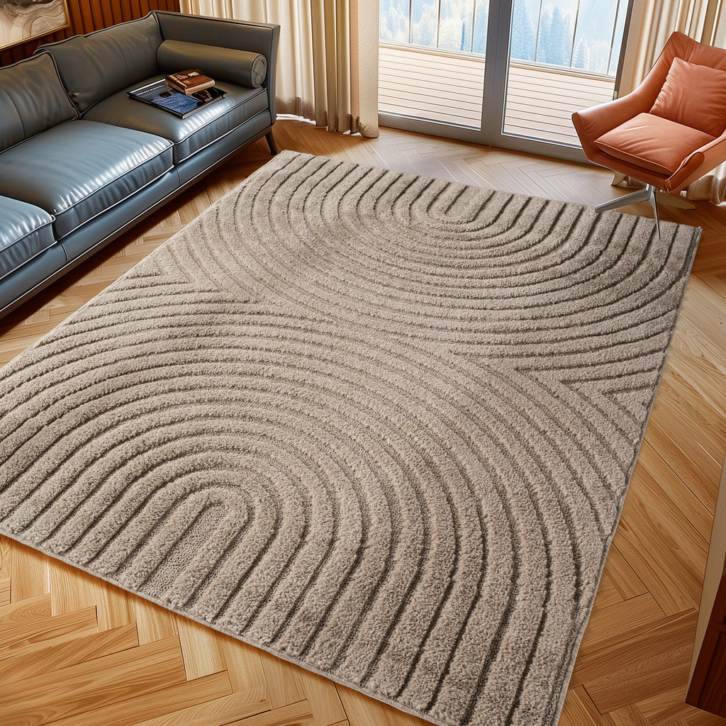 Art 1122 Beige Kurzflor Teppich