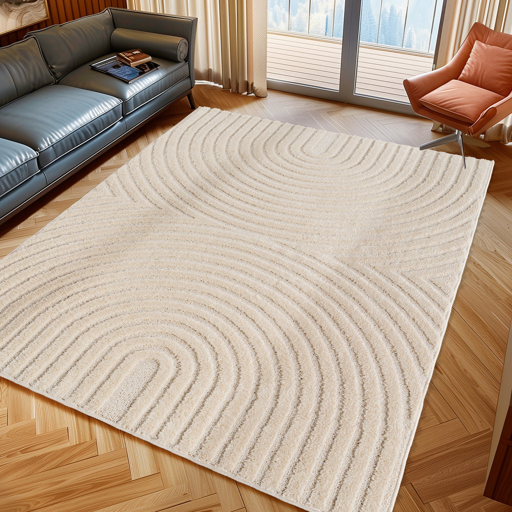 Art 1122 Cream Kurzflor Teppich