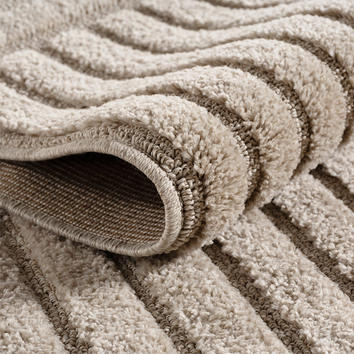 Art 1123 Beige Kurzflor Teppich