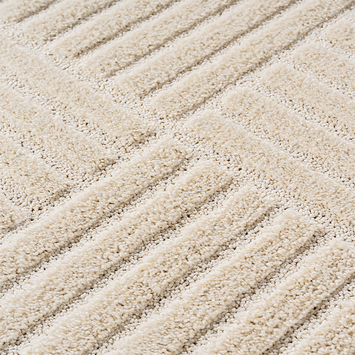 Art 1123 Cream Kurzflor Teppich