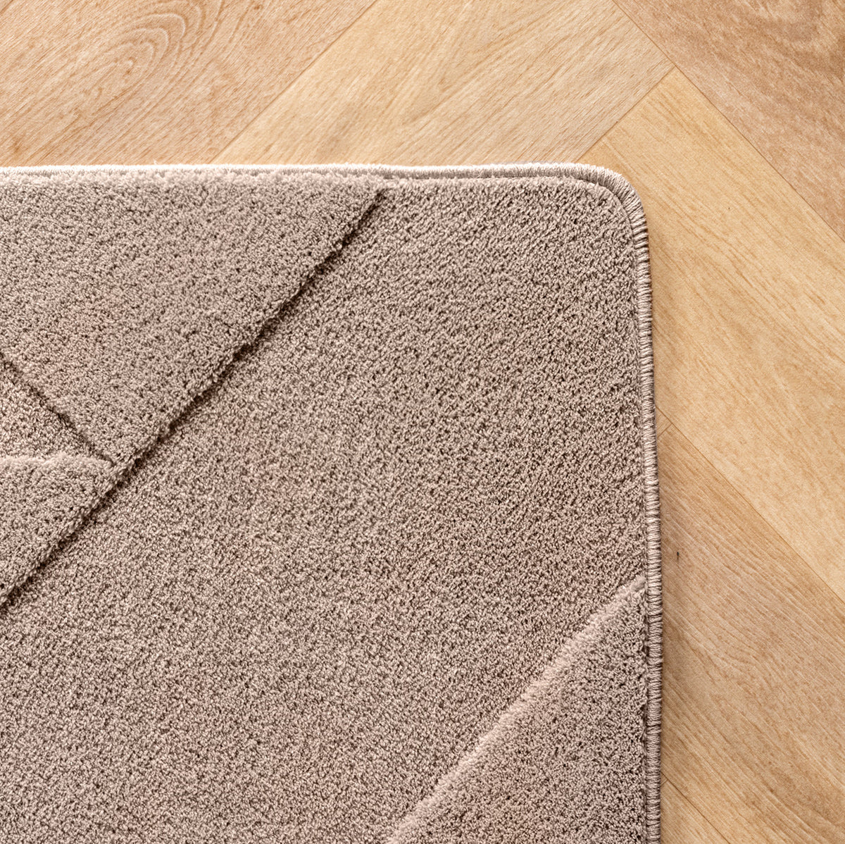 Pompei 1613 Beige Kurzflor Teppich