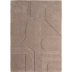 Pompei 1614 Beige Kurzflor Teppich