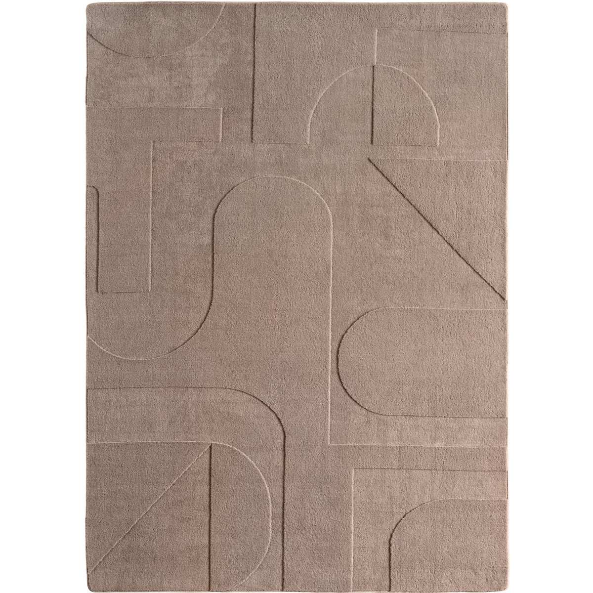 Pompei 1614 Beige Kurzflor Teppich