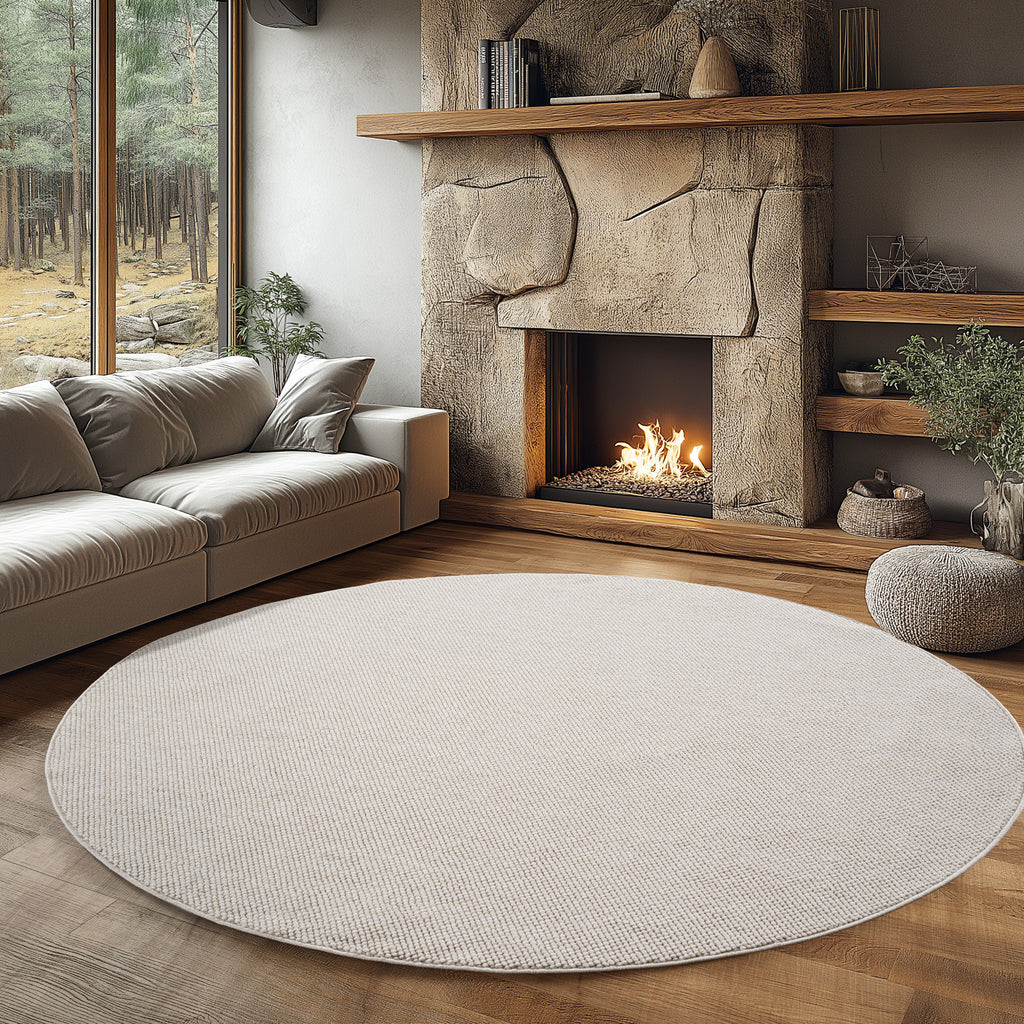 Helix 2200 Cream Kurzflor Teppich