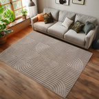 Helix 2201 Beige Kurzflor Teppich