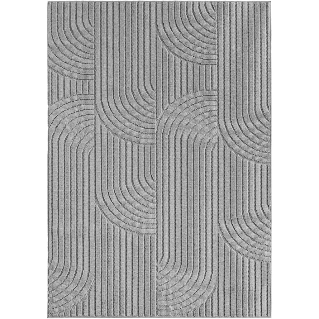 Helix 2201 Silver Kurzflor Teppich