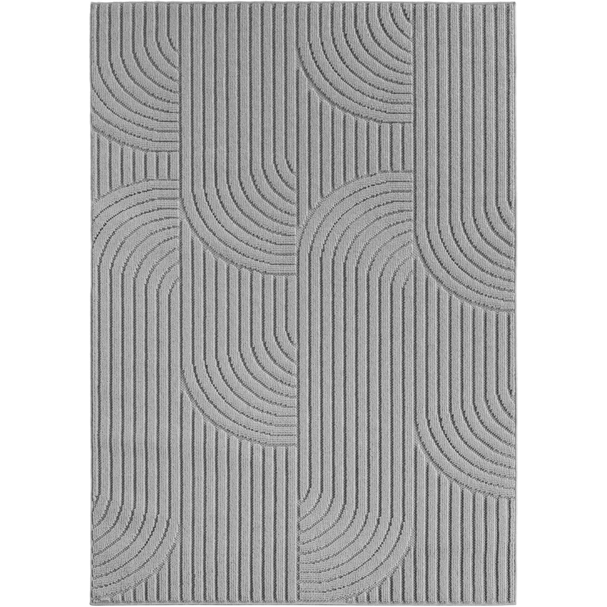 Helix 2201 Silver Kurzflor Teppich