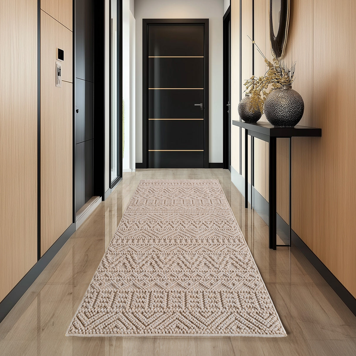 Helix 2202 Beige Kurzflor Teppich