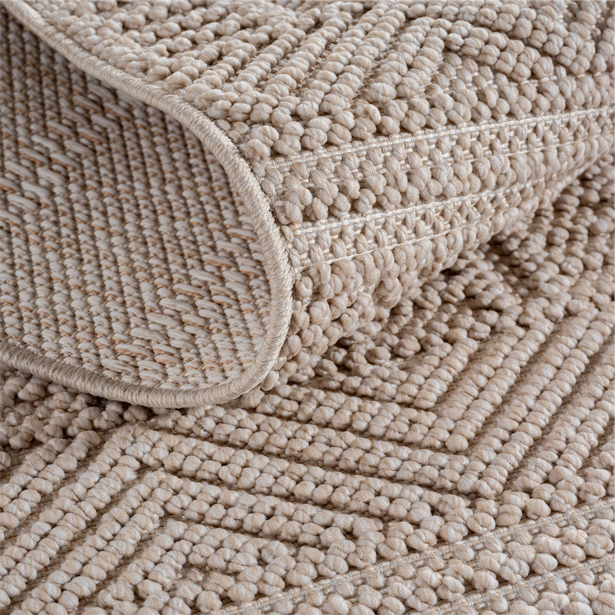 Helix 2202 Beige Kurzflor Teppich