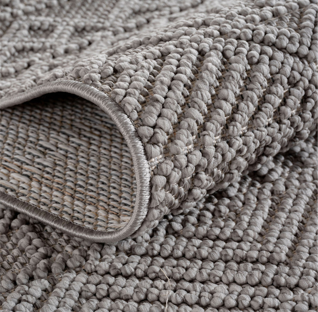 Helix 2202 Silver Kurzflor Teppich
