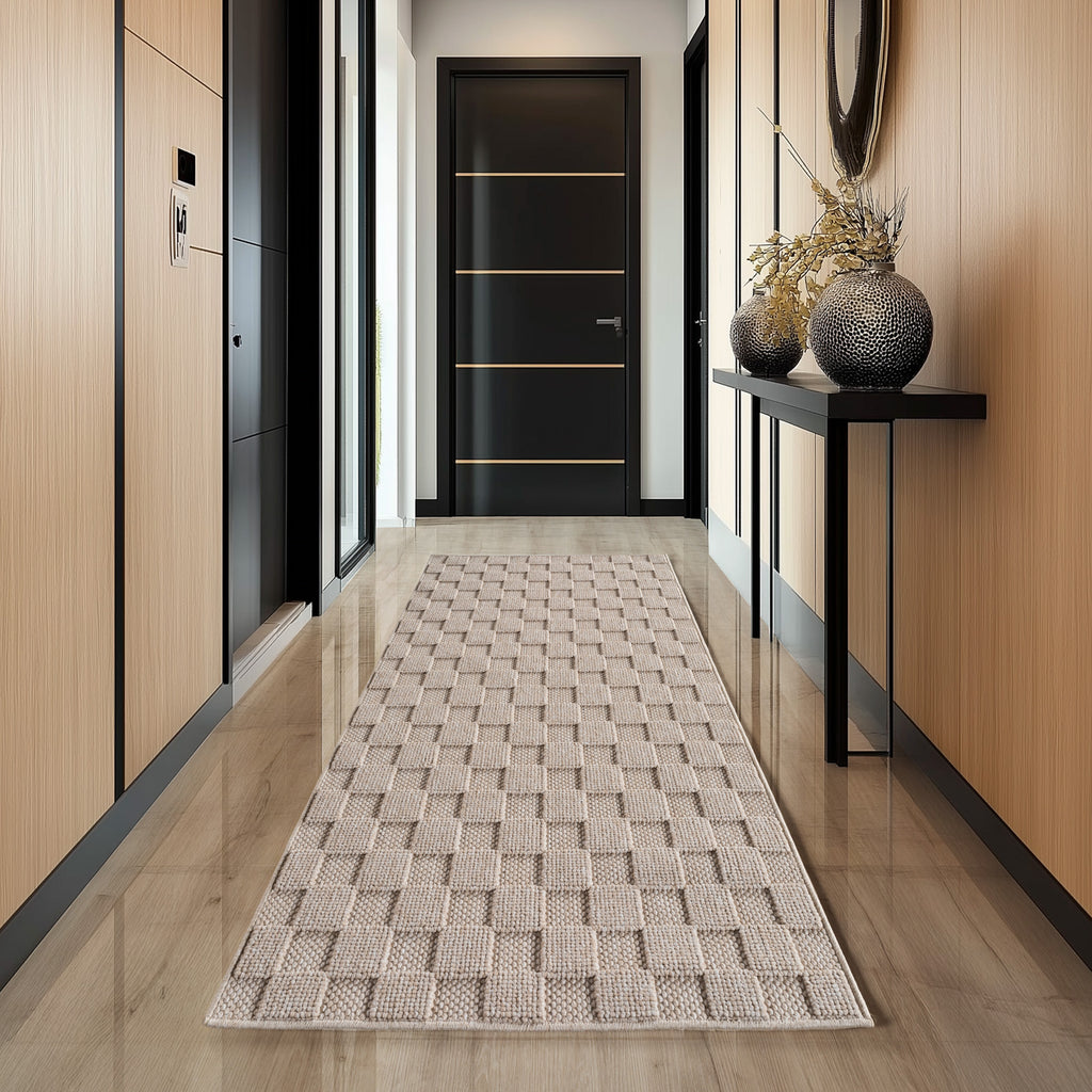 Helix 2203 Beige Kurzflor Teppich