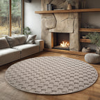 Helix 2203 Beige Kurzflor Teppich