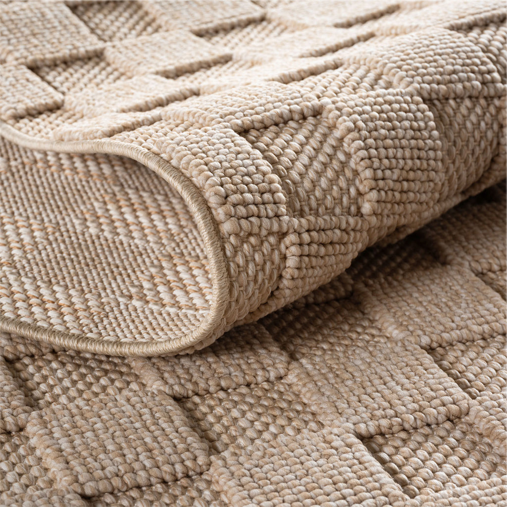 Helix 2203 Beige Kurzflor Teppich