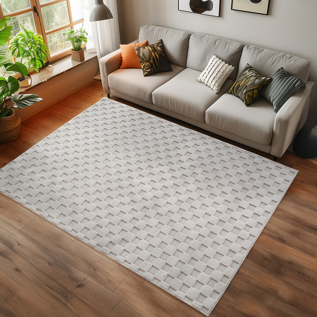 Helix 2203 Cream Kurzflor Teppich