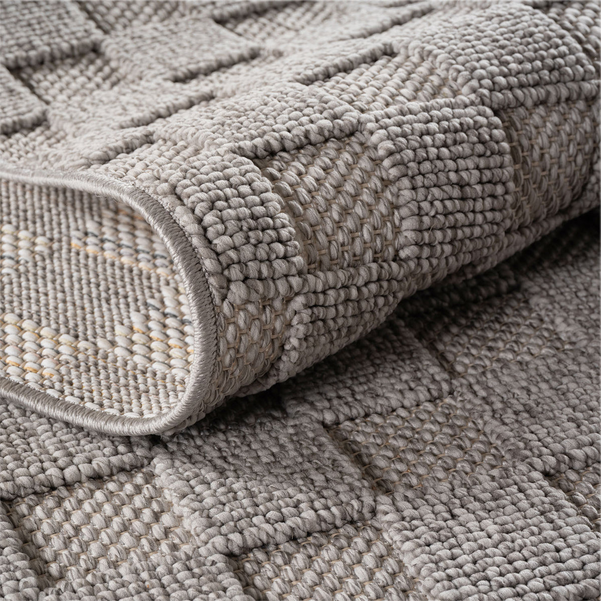Helix 2203 Silver Kurzflor Teppich